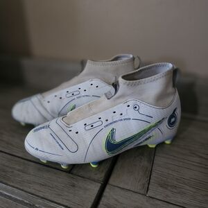 Nike Mercurial Superfly Academy Futbol Shoe Blue White Soccer Cleats Youth 5.5